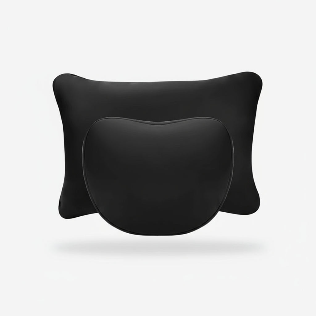 For Tesla Model 3 Y Flocking/Leather Car Seat Neck Pillow Soft Memory Neck Pillow High-Quality Headrest Lumbar Support