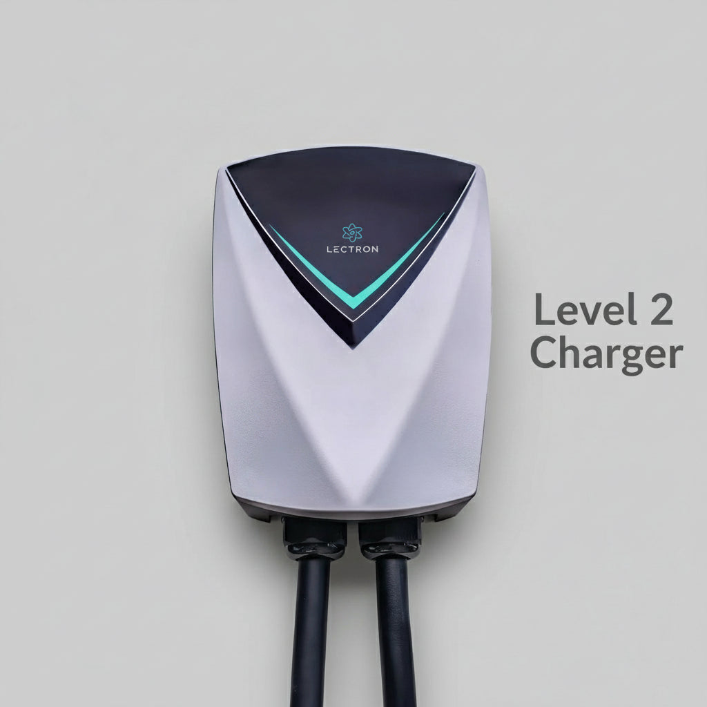 Tesla V-BOX Pro 48 Amp Electric Vehicle Charging Station - Powerful Level 2 EV Charger (240V) with NEMA 14-50 Plug / Hardwired