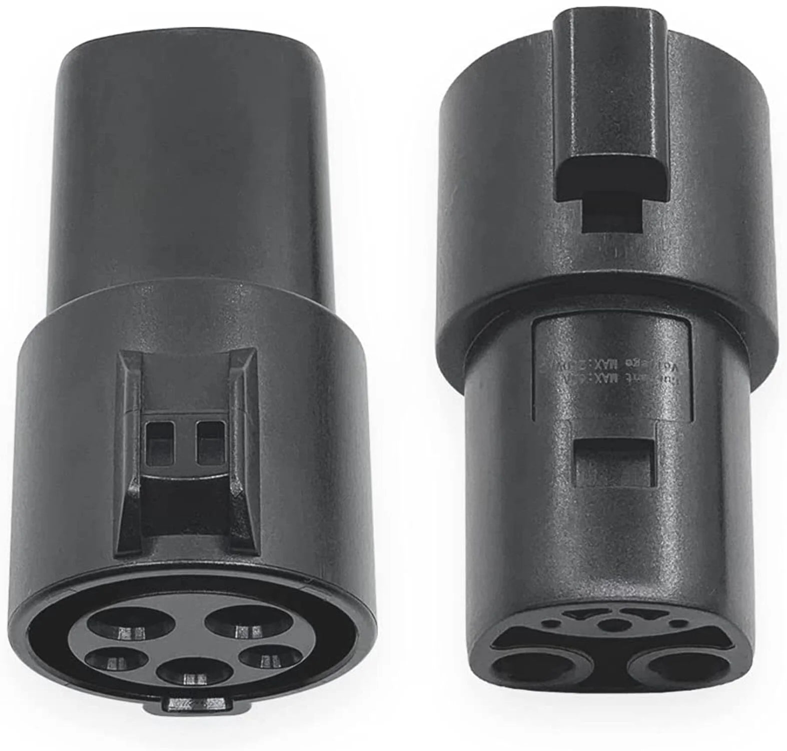 Tesla Model S, 3, X, Y, Cybertruck J1772 to Tesla Charger Adapter 800Amp 240V Type-1,2, Black