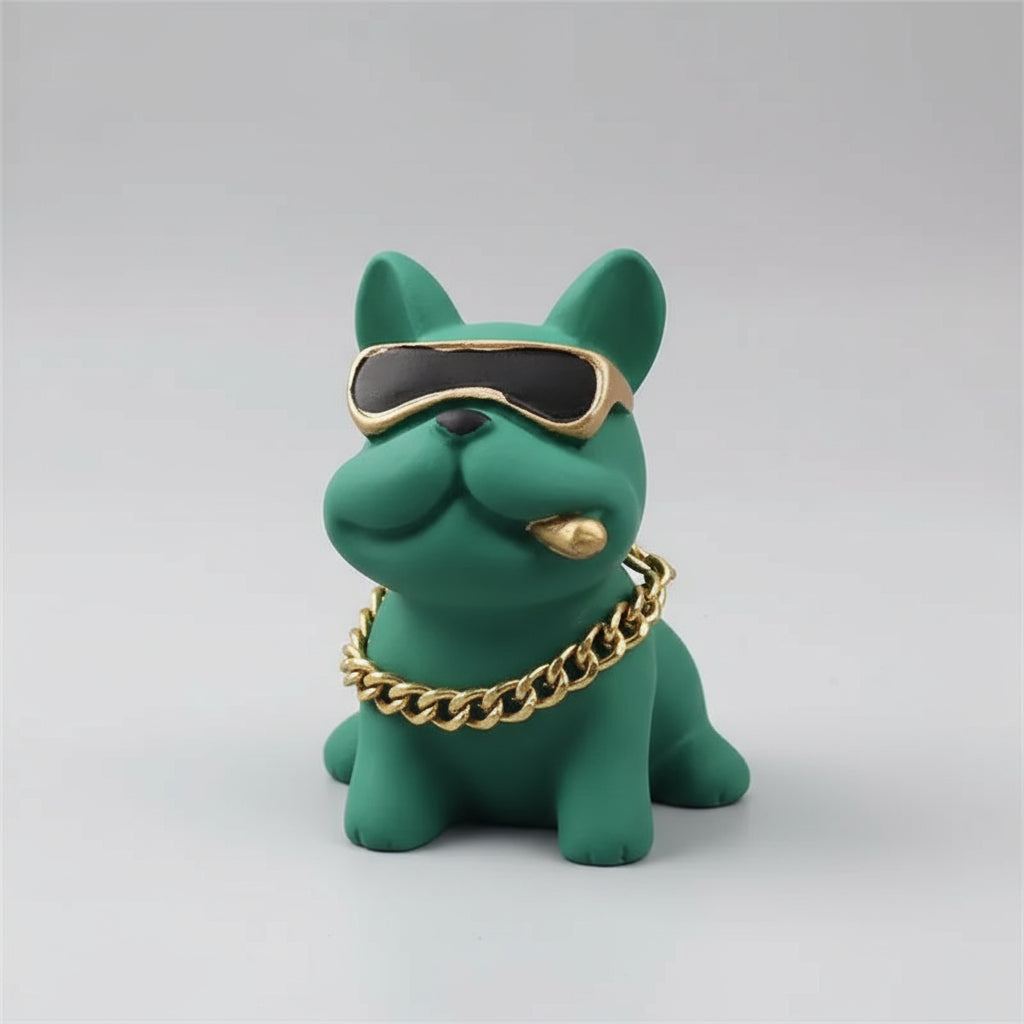 Wear-Resistant Bulldog Car Ornaments Feel Comfortable Resin Material Car Dashboard Decoration Car Accessories Interior Decor