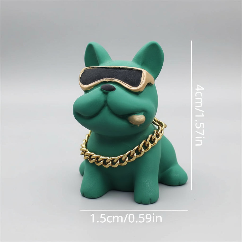 Wear-Resistant Bulldog Car Ornaments Feel Comfortable Resin Material Car Dashboard Decoration Car Accessories Interior Decor