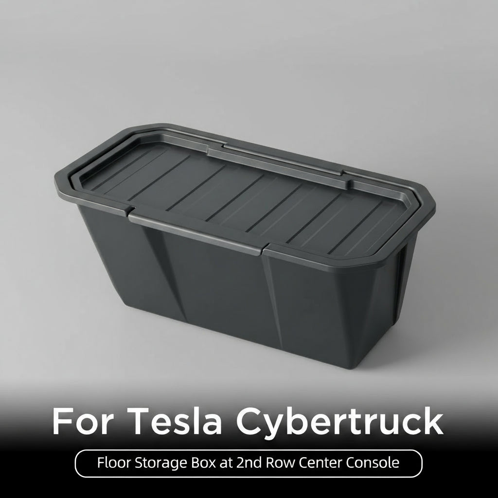 For Tesla Cybertruck Rear Seat Storage Box under Air Vent Storage Case Trash Can Organizer Car Interior Accessories 2024 1Pc