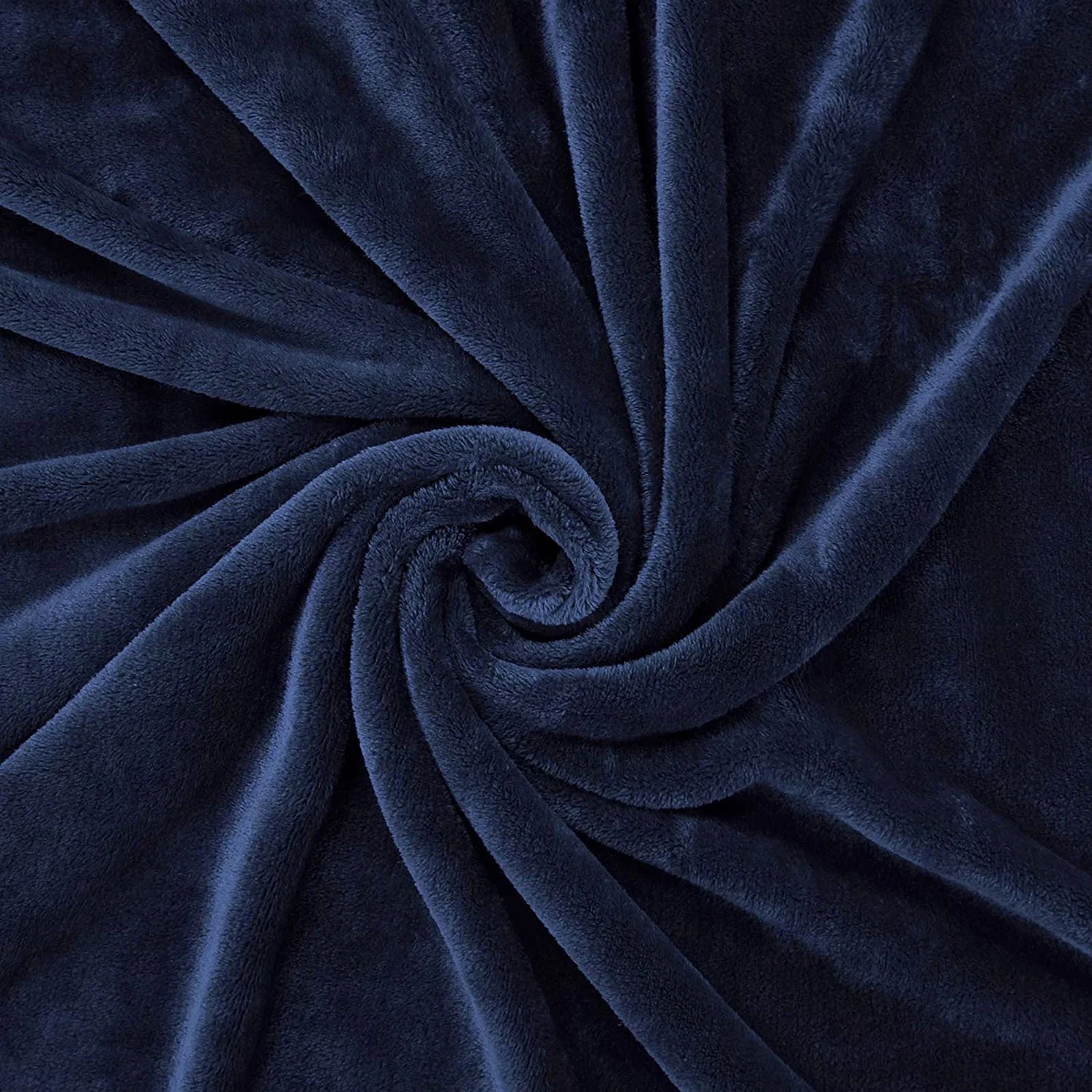 Fleece Throw Blanket for Couch, Sofa, 300GSM Super Soft and Warm Blankets, Navy Blue Throw All Season Use, Cozy, Plush, Lightweight, 50X60 Inches
