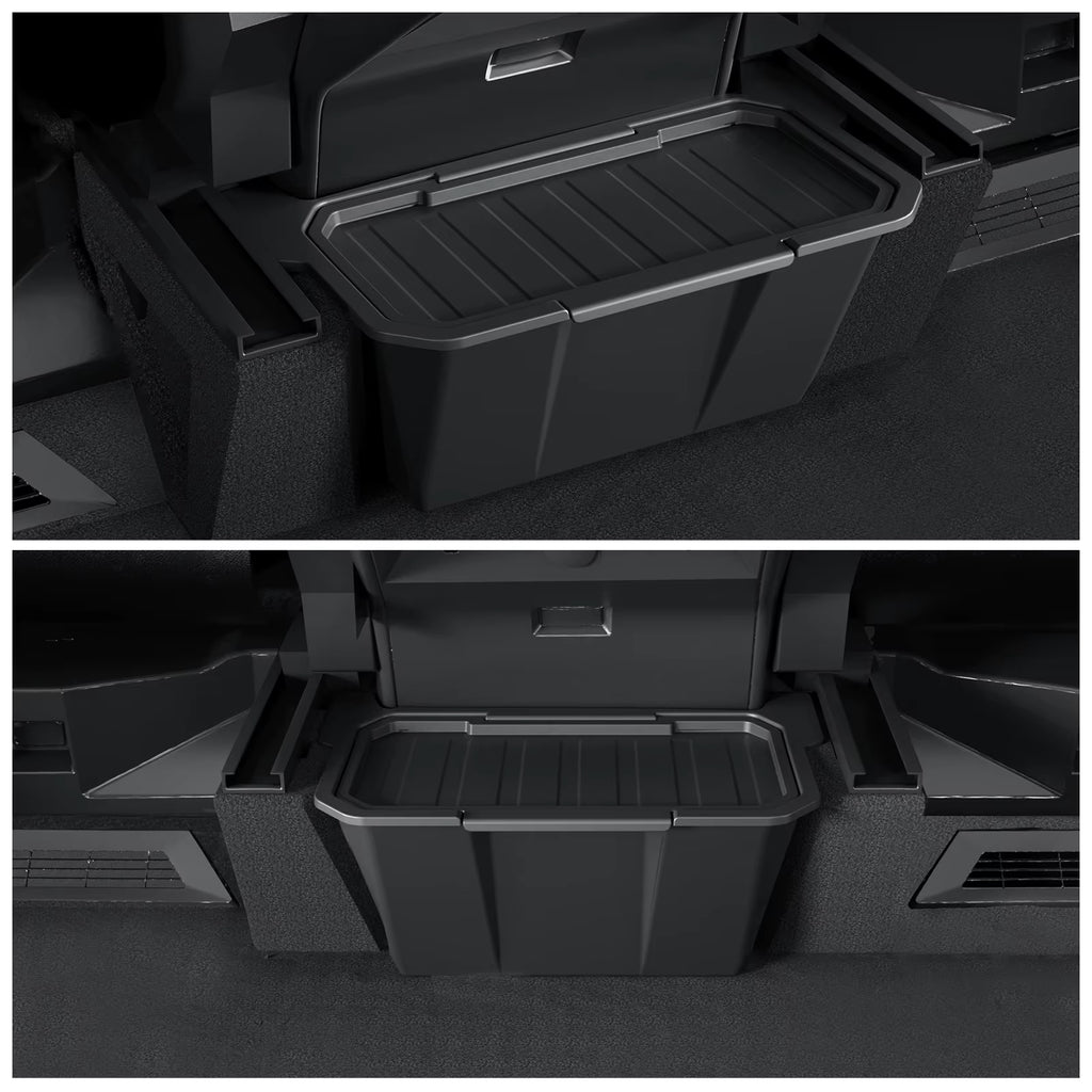 For Tesla Cybertruck Rear Seat Storage Box under Air Vent Storage Case Trash Can Organizer Car Interior Accessories 2024 1Pc