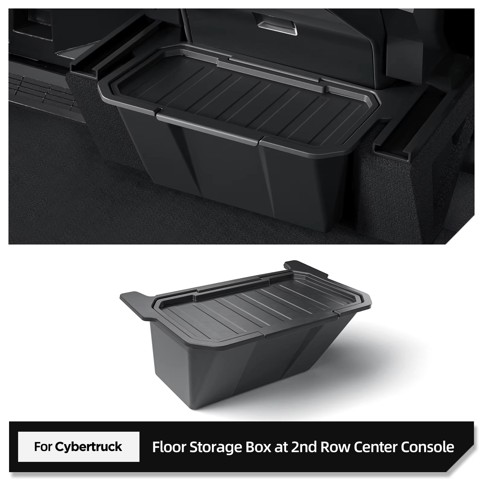 For Tesla Cybertruck Rear Seat Storage Box under Air Vent Storage Case Trash Can Organizer Car Interior Accessories 2024 1Pc