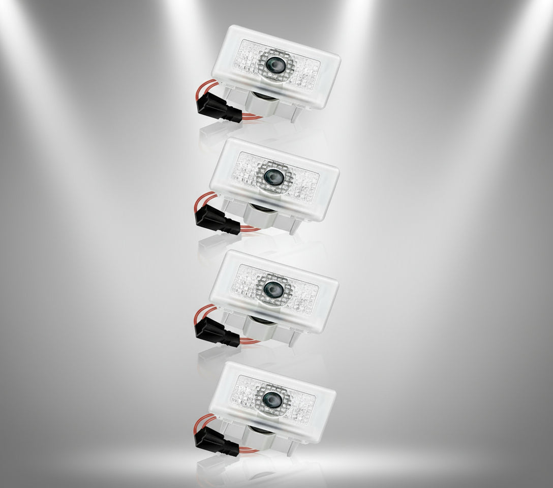 4PCS Puddle Lights for Tesla Model 3/Y 2026 2025-2016, T-Logo with Letters Door Lights Logo Projector, Never Fade LED Projection Ghost Light Tesla Model 3/Y Juniper Accessories 2026