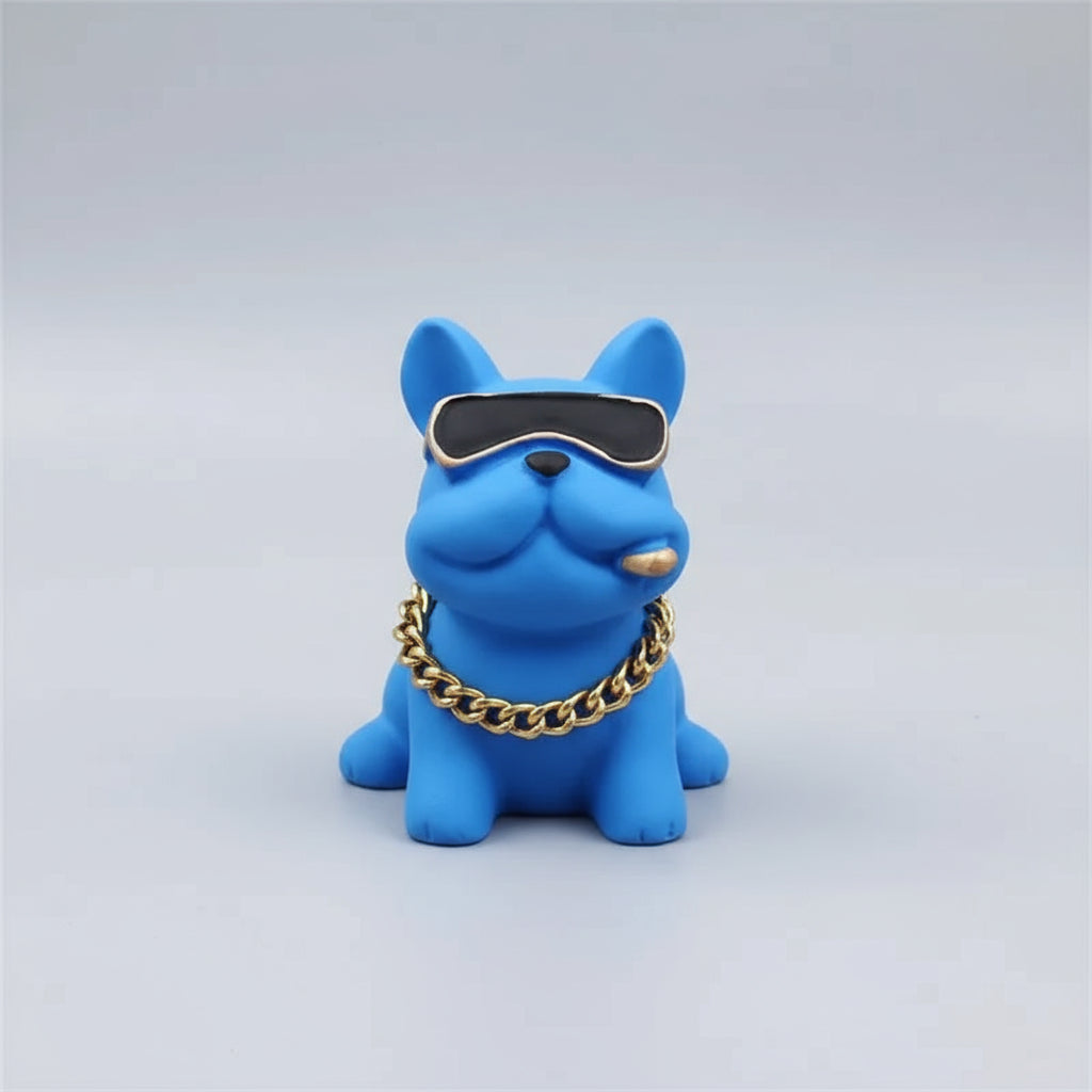 Wear-Resistant Bulldog Car Ornaments Feel Comfortable Resin Material Car Dashboard Decoration Car Accessories Interior Decor