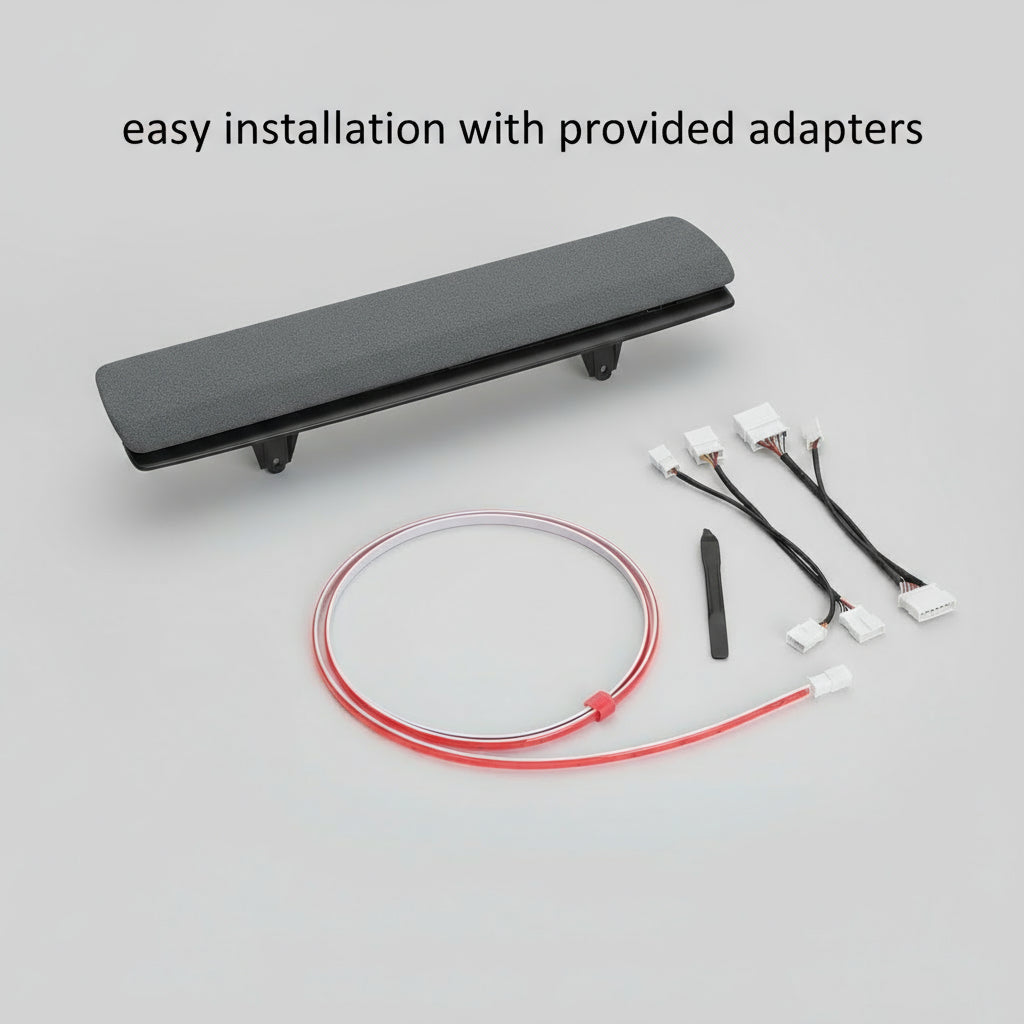 Ambient Light with Blind Spot Warning - Model 3/Y (2020-2024) & 3 (2021-2023) Multi-Function Light Strip LED Safety Indication Monitor Center Console Accessories