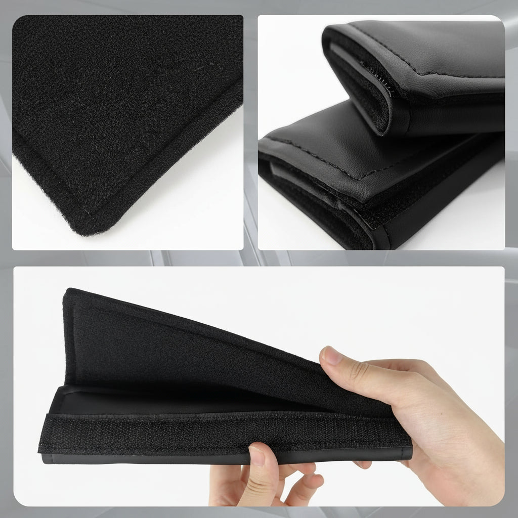 Seat Belt Pads Compatible with Tesla Cybertruck 2024 2025 Accessories 2 Packs Seat Belt Cushion Cover Adjuster Comfort Shoulder Neck Protector (V2)