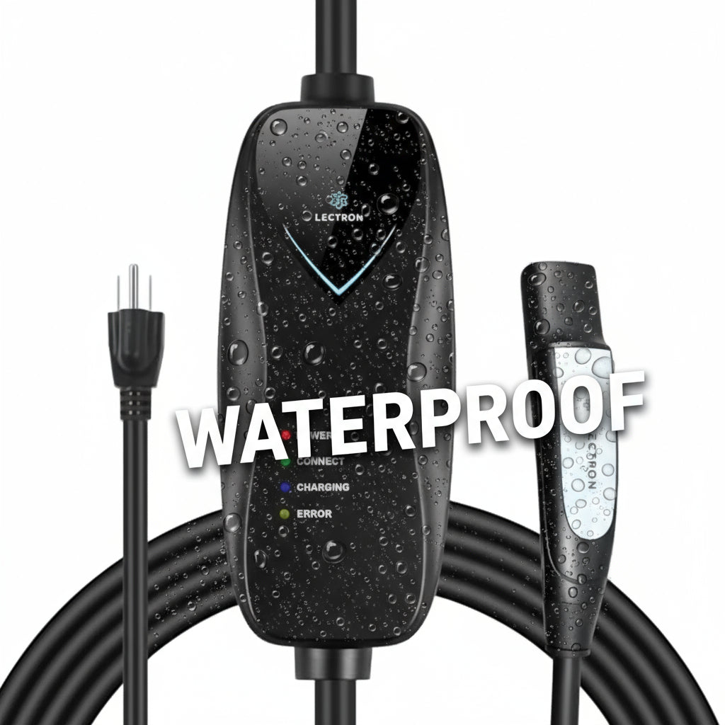 Level 1 Tesla Charger - 110V, 15 Amp, NEMA 5-15 Plug, 16 Ft Extension Cord - Portable Electric Car Charger for Tesla - Compatible with All Tesla Models X/Y/3/S