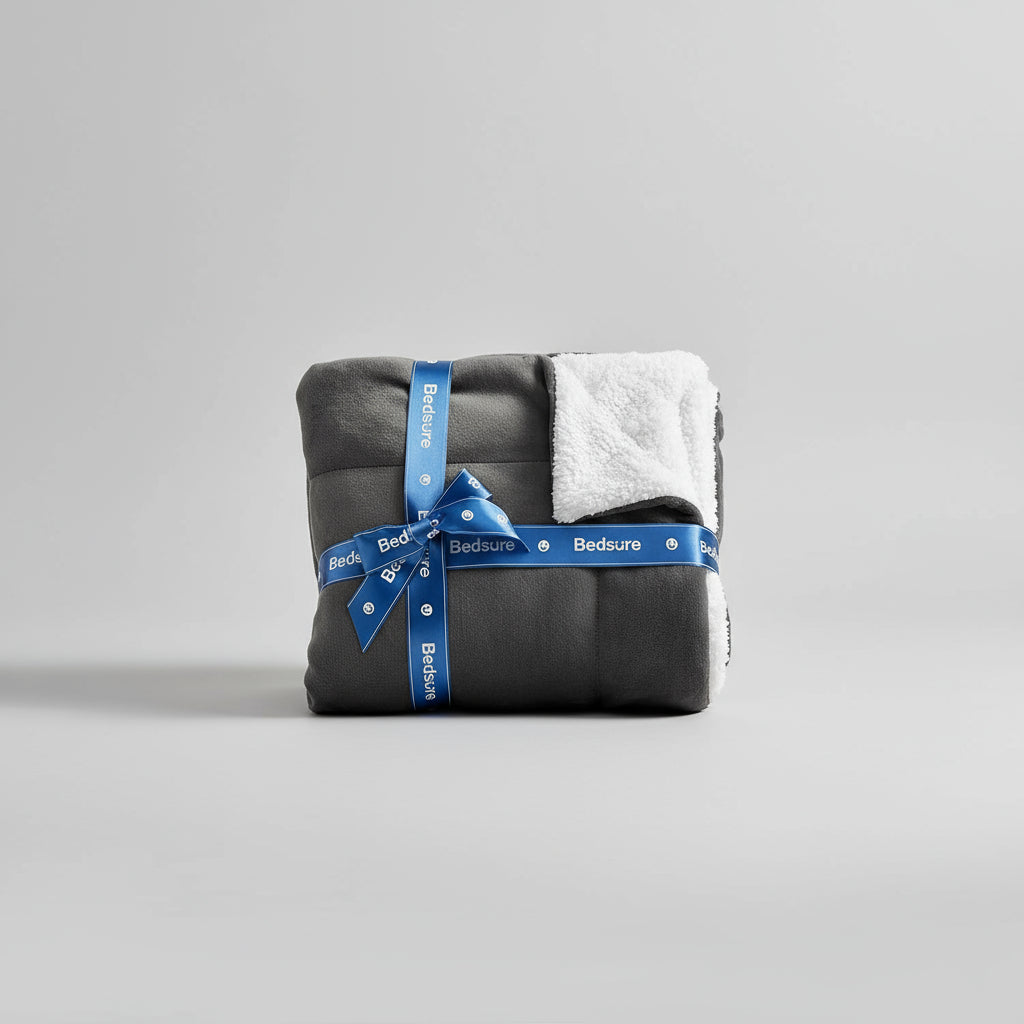 Gentlesoft Sherpa Fleece Throw Blanket for Couch - Thick and Warm, Soft Fuzzy Plush Throw Car Blanket for Winter, Charcoal, 50X60 Inches