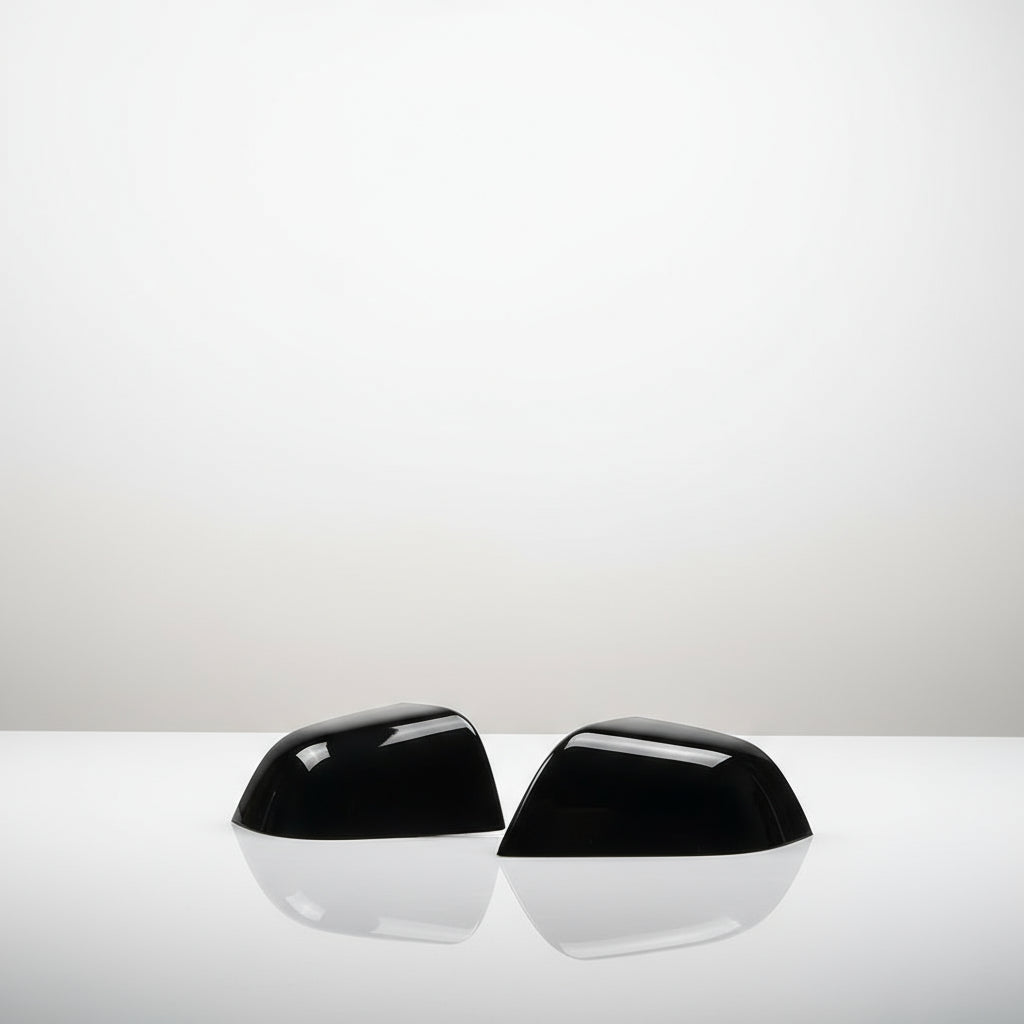 For Tesla Model Y Rearview Mirror Guard Cover, Side Mirror Cover Exterior Accessories Fit for Model Y 2024 2023 2022 2021 (Model Y-Glossy Black)