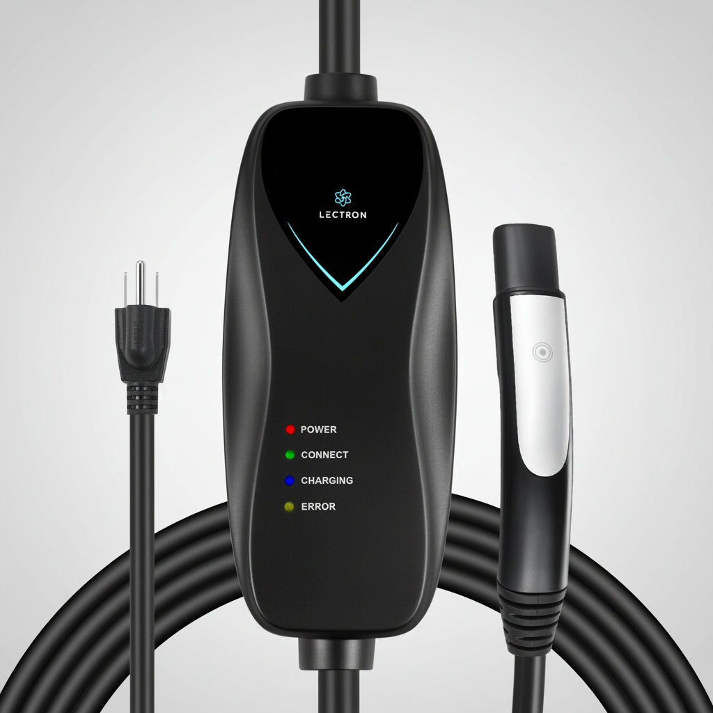 Level 1 Tesla Charger - 110V, 15 Amp, NEMA 5-15 Plug, 16 Ft Extension Cord - Portable Electric Car Charger for Tesla - Compatible with All Tesla Models X/Y/3/S