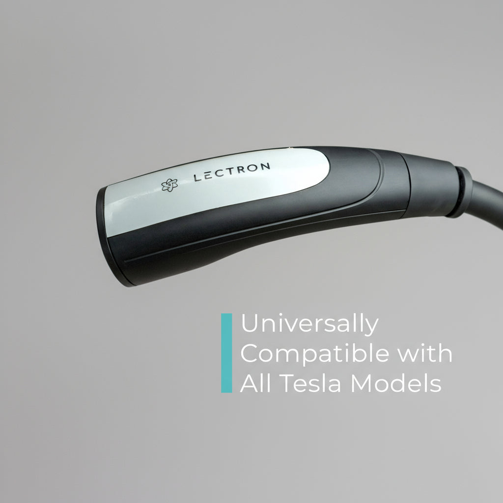 Tesla V-BOX Pro 48 Amp Electric Vehicle Charging Station - Powerful Level 2 EV Charger (240V) with NEMA 14-50 Plug / Hardwired