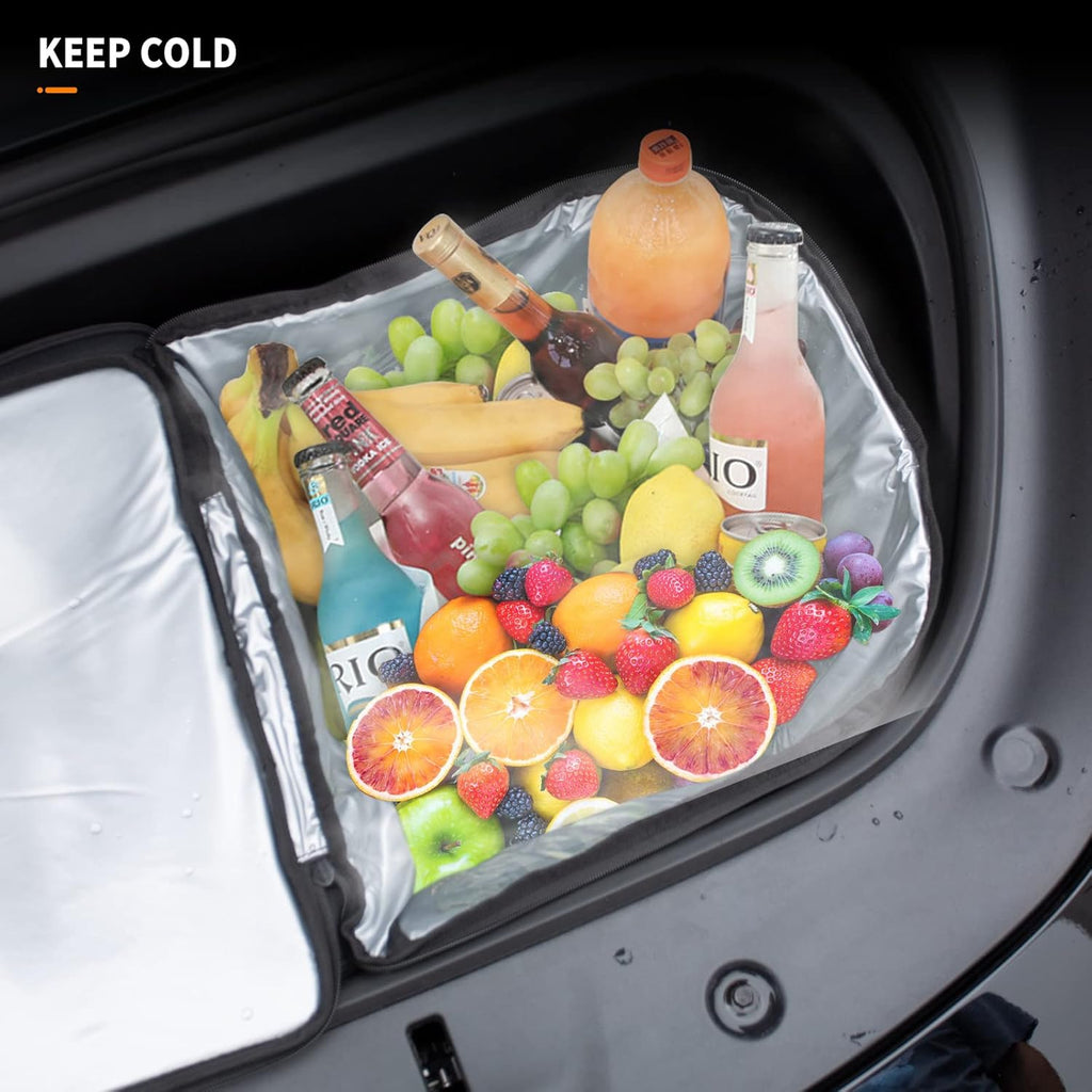 Cooler Bag Compatible with 2020-2023 Tesla Model Y Frunk Cooler Organizer Insulation Front Trunk Storage Organizers for Tesla Model Y Accessories