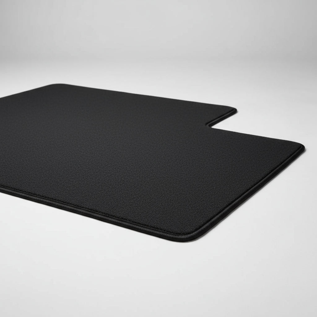 Tesla Model S Black Classic Carpet Car Mats/Floor Mats, Custom Fit for 2013-2020 - Driver and Passenger Mats