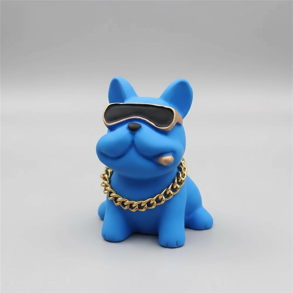 Wear-Resistant Bulldog Car Ornaments Feel Comfortable Resin Material Car Dashboard Decoration Car Accessories Interior Decor