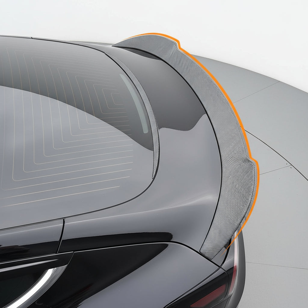 Spoiler Wing Compatible with 2017-2023 Tesla Model 3 Spoiler Wing Sports Cars Rear Spoiler Car Styling Kits Tesla Model 3 Accessories (Matte Carbon Fiber Pattern)