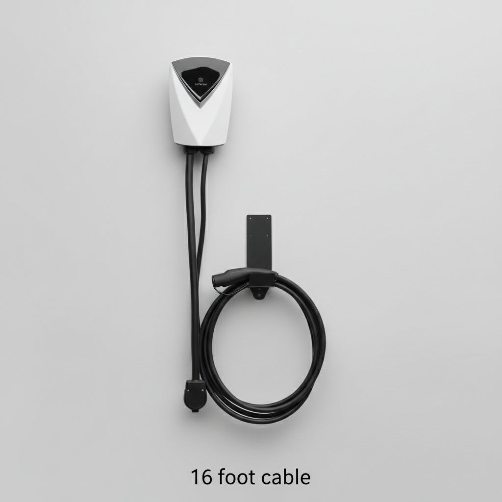 Tesla V-BOX Pro 48 Amp Electric Vehicle Charging Station - Powerful Level 2 EV Charger (240V) with NEMA 14-50 Plug / Hardwired