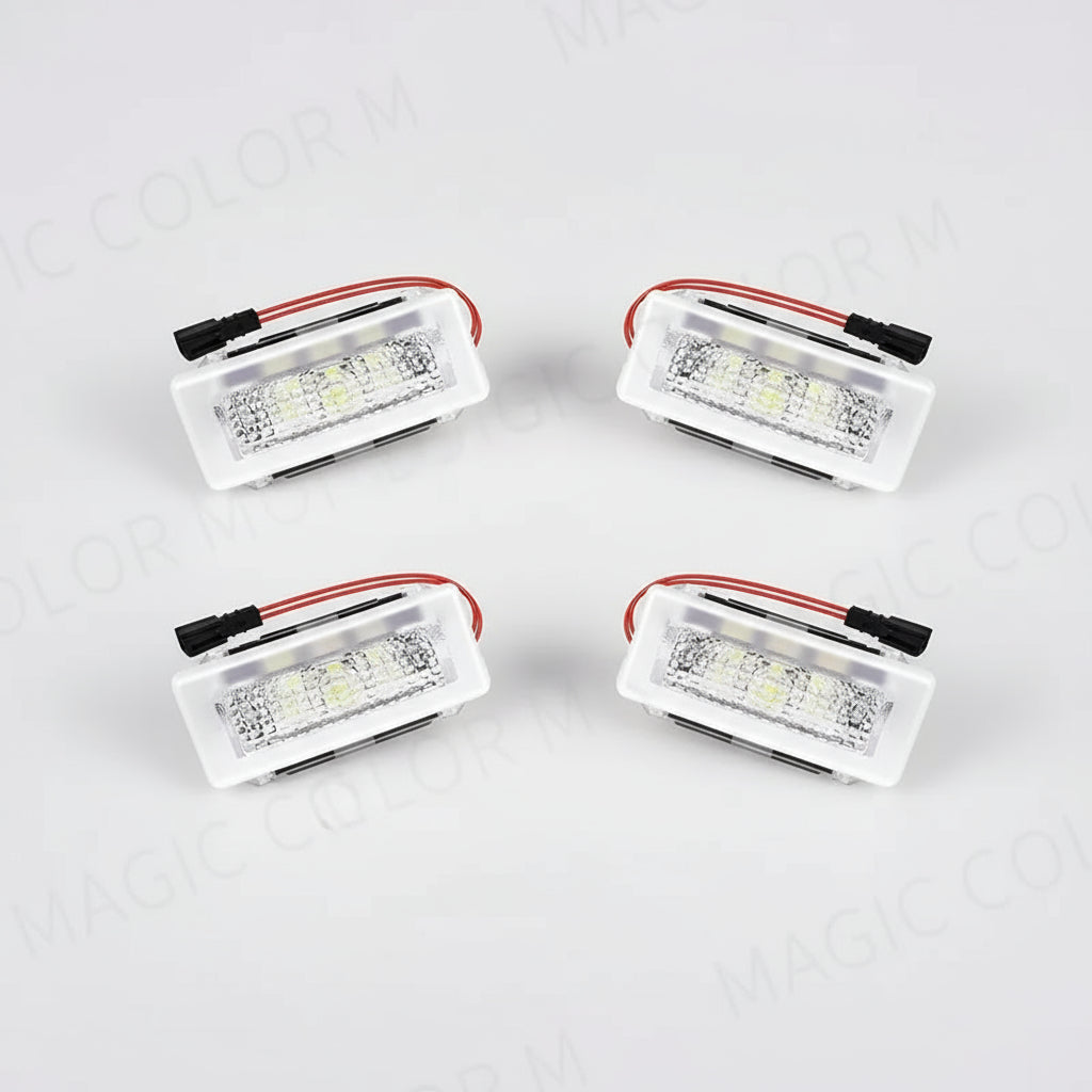 For Tesla Model 3 Y S X LED Atmosphere Foot-Well Lights Car Interior Lighting Floor Door Puddle Decorative Lamp Auto Accessories