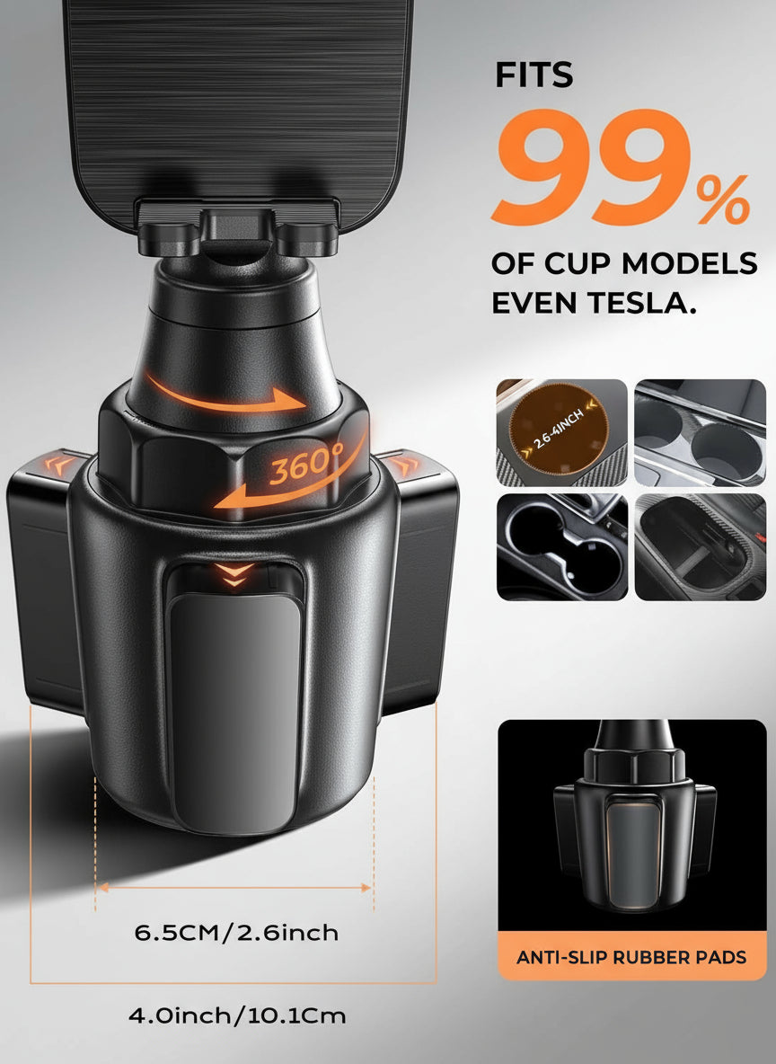 Cup Holder Cell Phone Holder for Car Mount, 2025 New Cup Phone Holders for Your