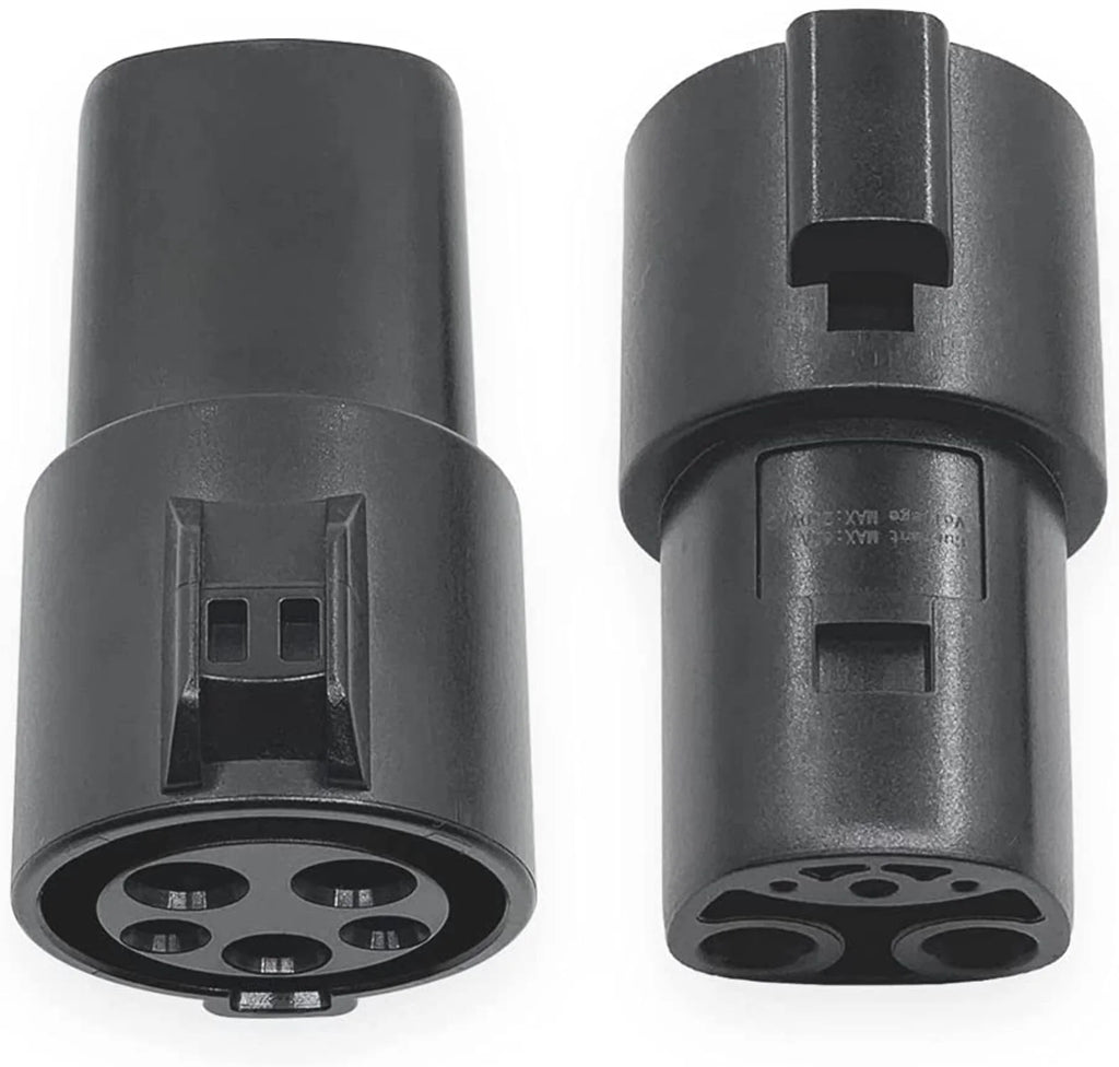 Tesla Model S, 3, X, Y, Cybertruck J1772 to Tesla Charger Adapter 800Amp 240V Type-1,2, Black